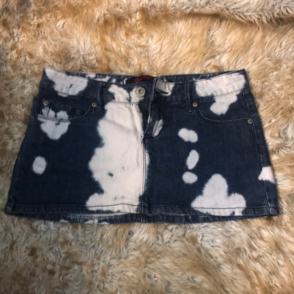 Jean mini skirt